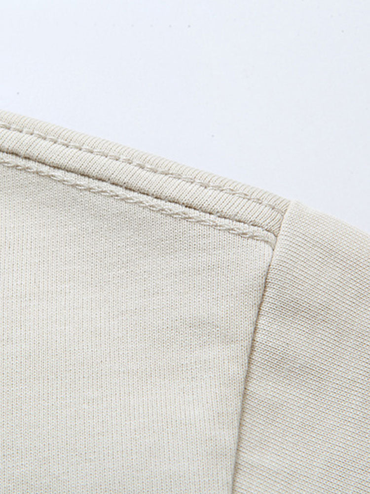 3-pack T-shirt med kraftig kvalitet och nedhasad axelsöm i oversize-modell