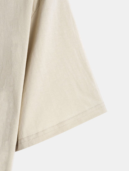 3-pack t-shirts i bomull med rundad nederkant