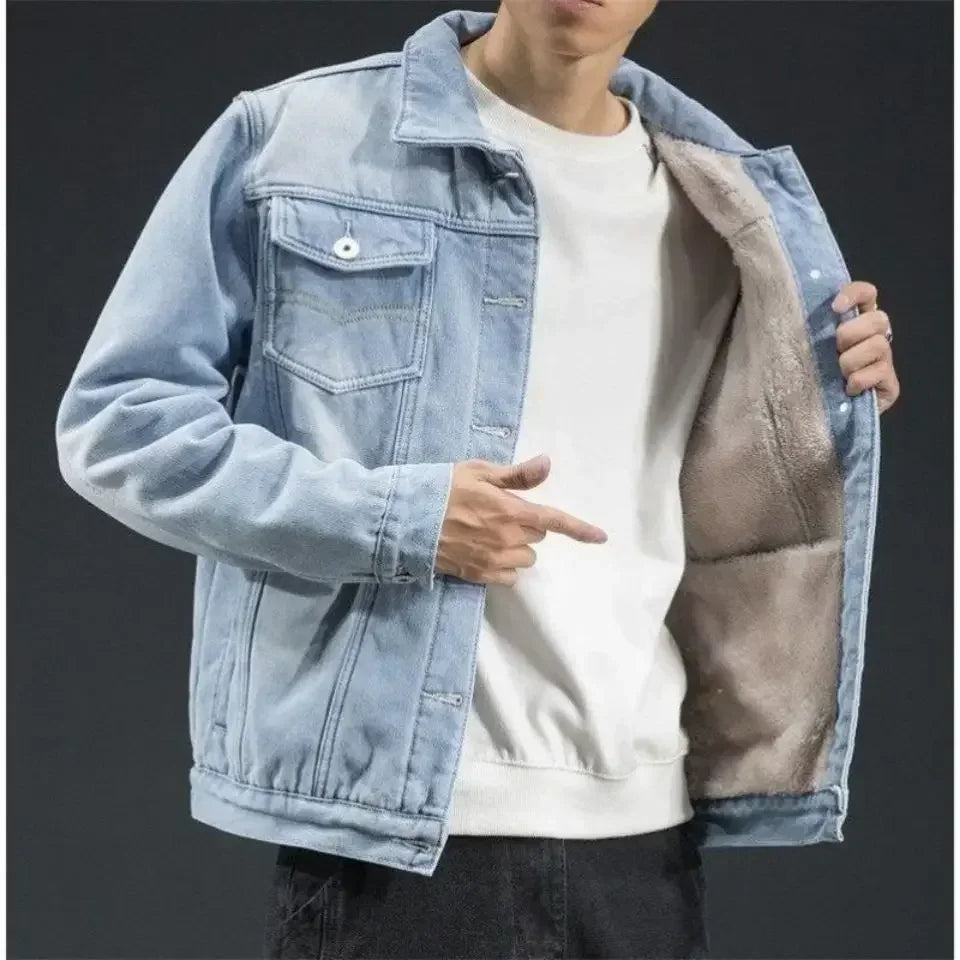 Avalon Sherpa-fodrad jeansjacka