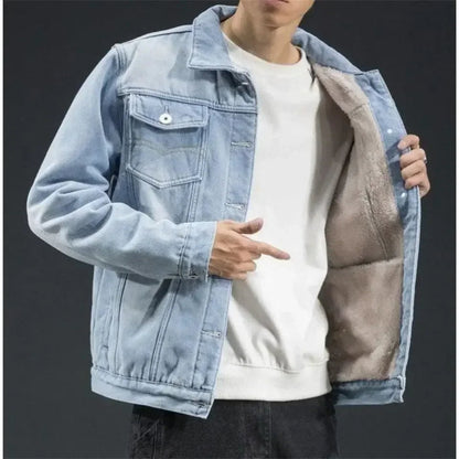Avalon Sherpa-fodrad jeansjacka