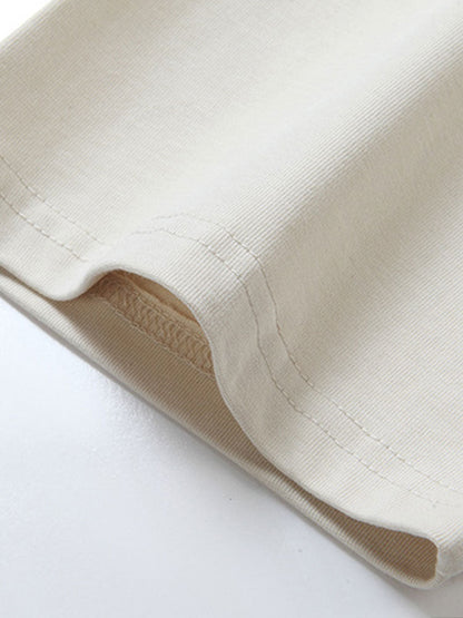 3-pack T-shirt med kraftig kvalitet och nedhasad axelsöm i oversize-modell