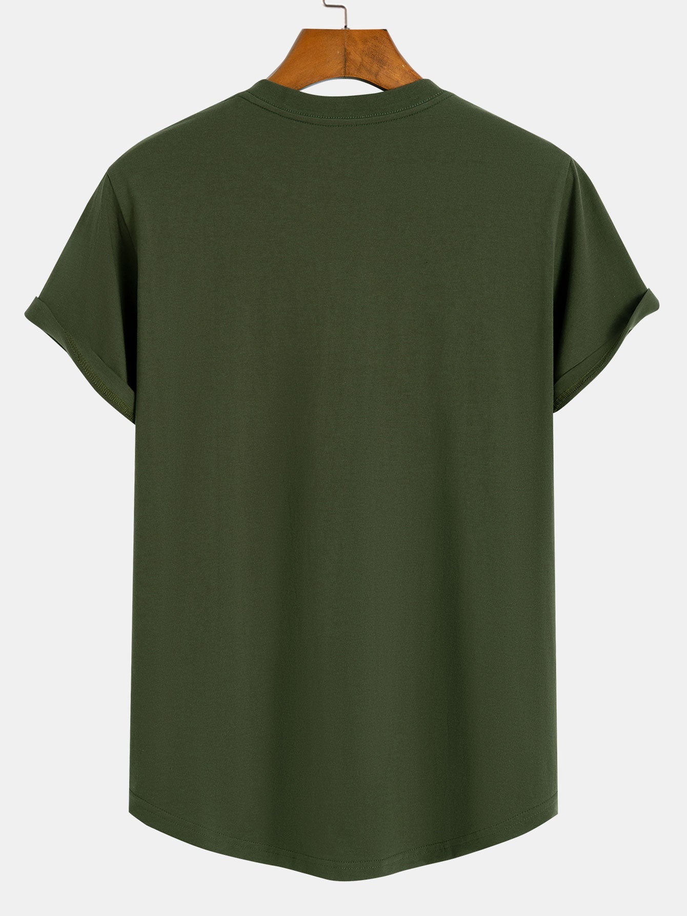 3-pack t-shirts i bomull med rundad nederkant
