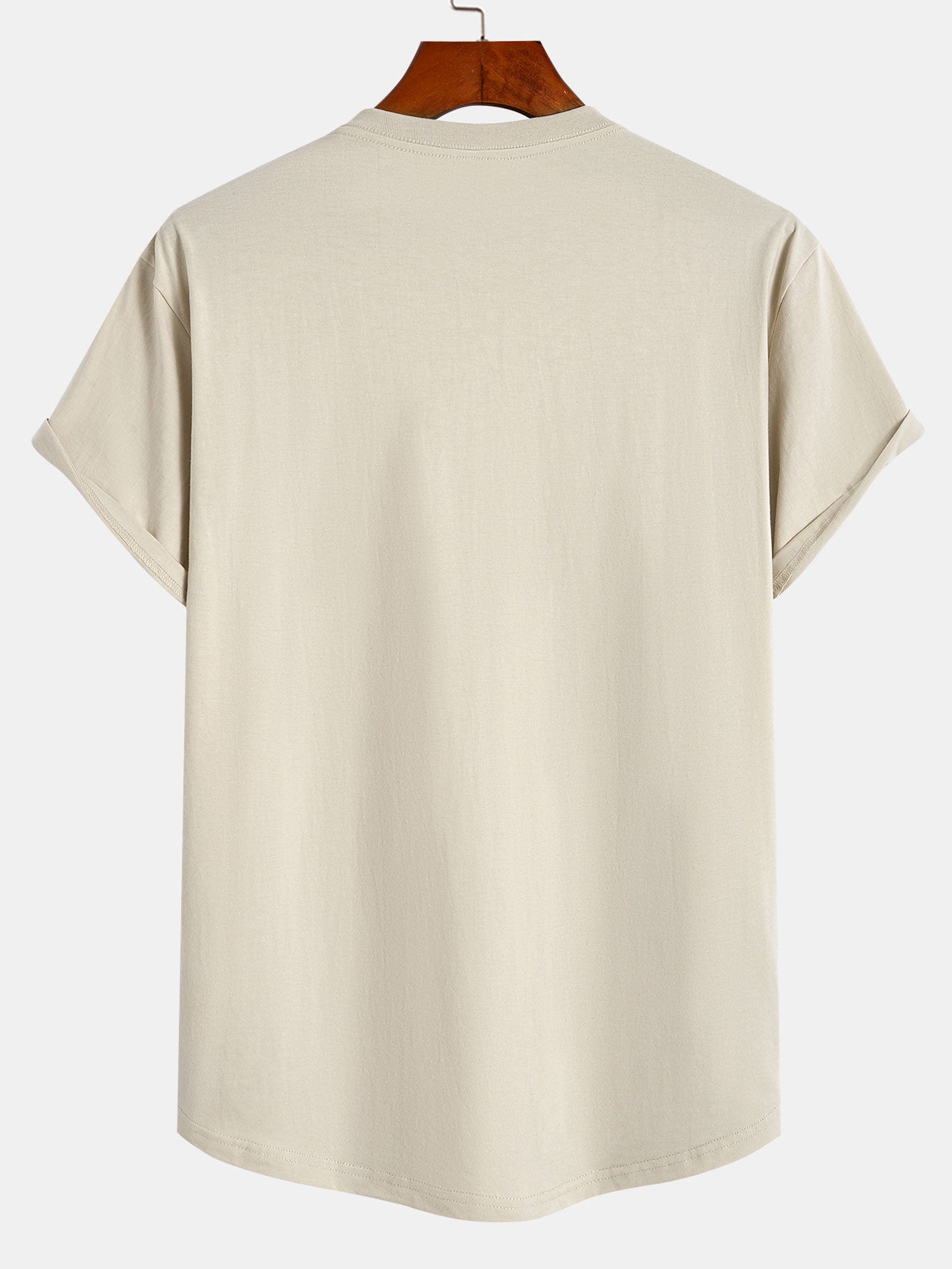 3-pack t-shirts i bomull med rundad nederkant