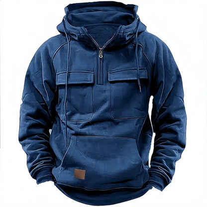 Mission Quarter-Zip-Huvtröja