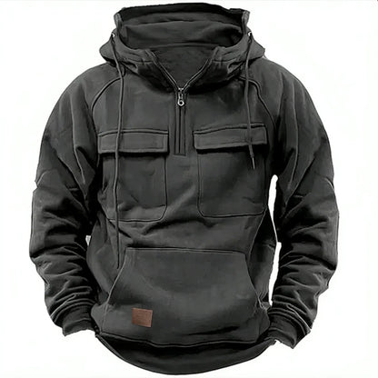 Mission Quarter-Zip-Huvtröja