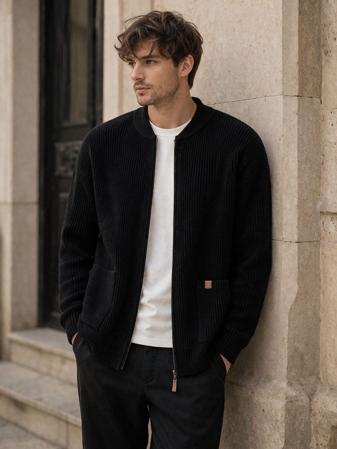 Summit Rib Zip Cardigan