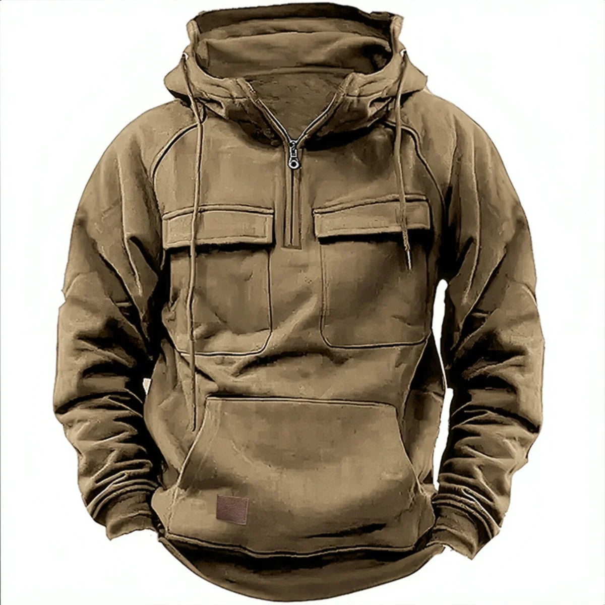 Mission Quarter-Zip-Huvtröja