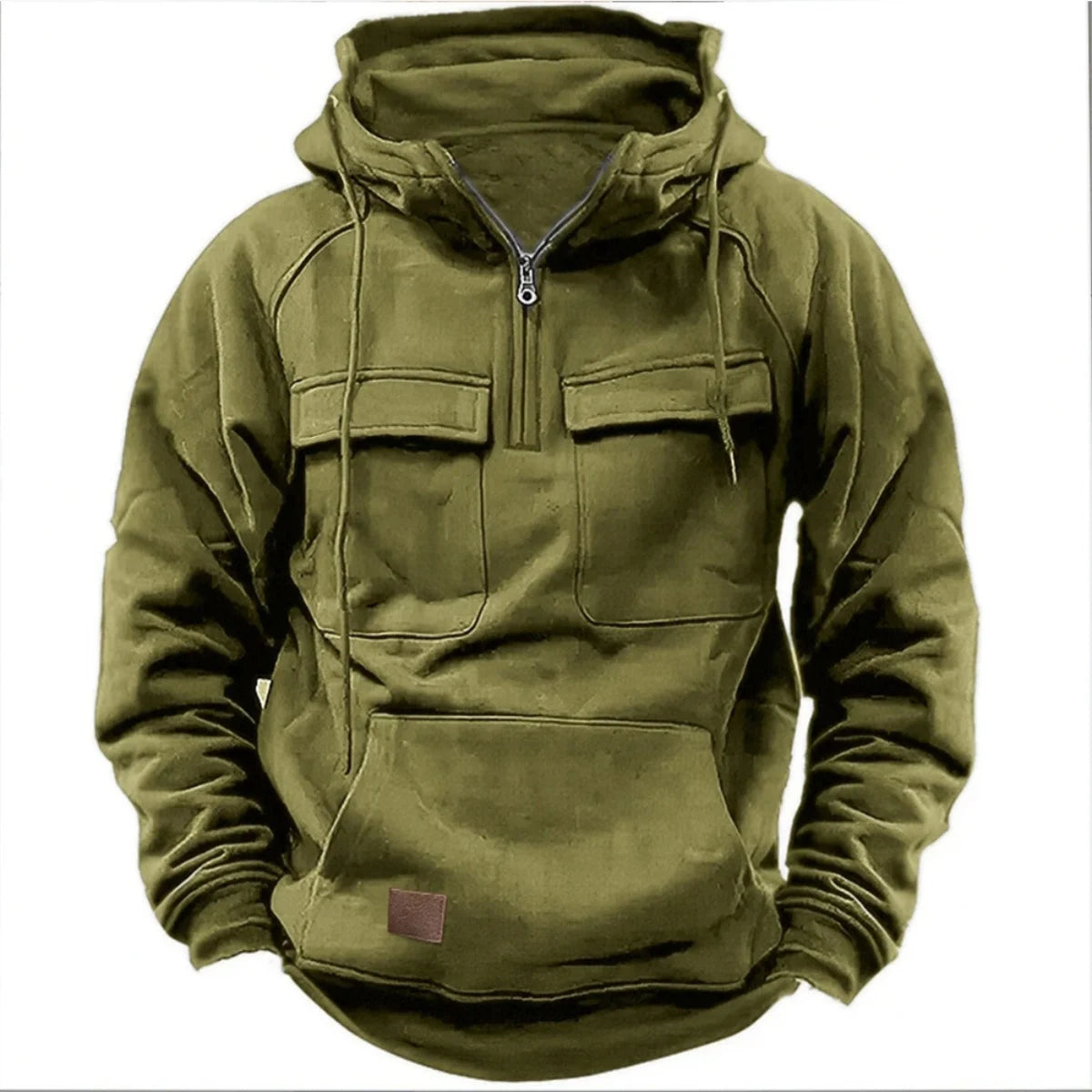 Mission Quarter-Zip-Huvtröja