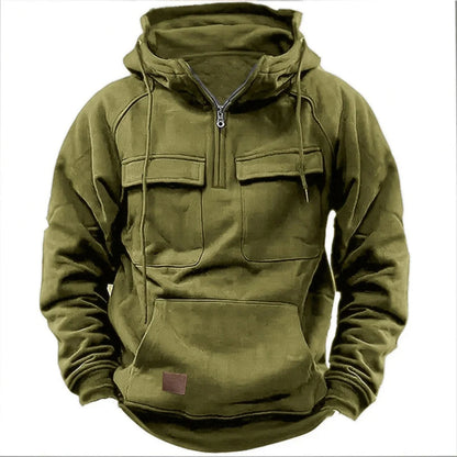 Mission Quarter-Zip-Huvtröja