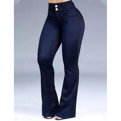Women's Hip Raise High Waist Flared Jeans