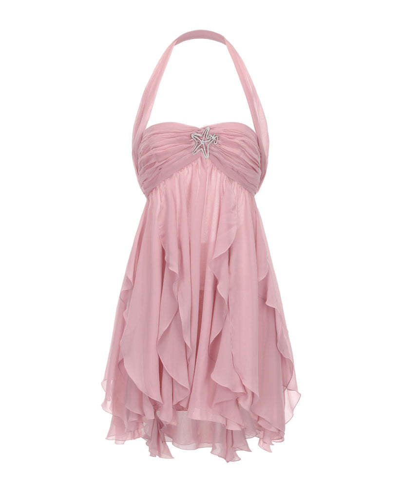 Printed French Tube Fairy Dress Vacation Dresses
