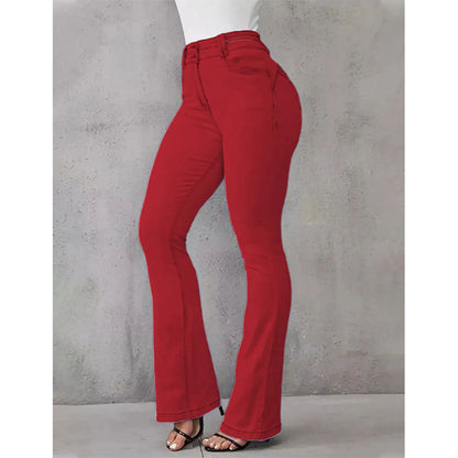 Women's Hip Raise High Waist Flared Jeans
