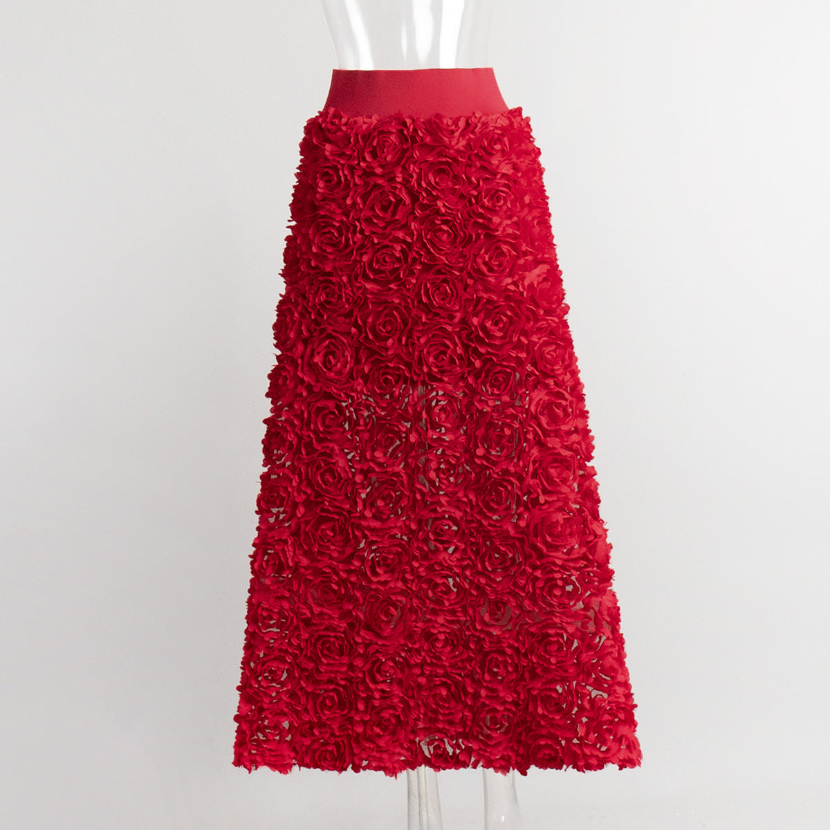 Women's Dress Petal Design Long Dinner Skirts