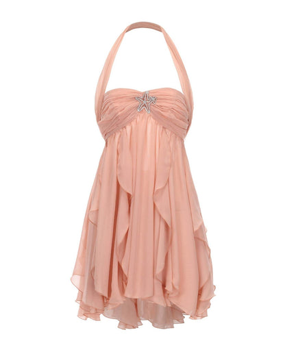Printed French Tube Fairy Dress Vacation Dresses