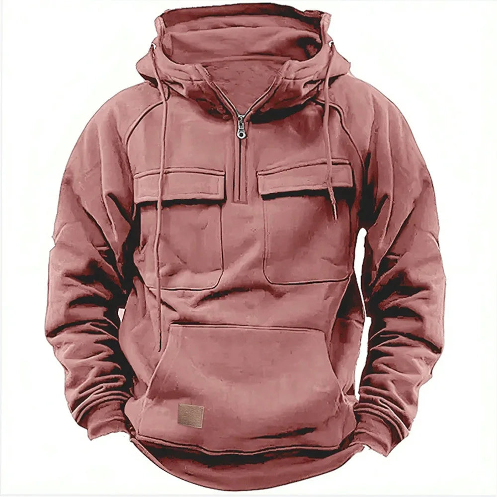 Mission Quarter-Zip-Huvtröja