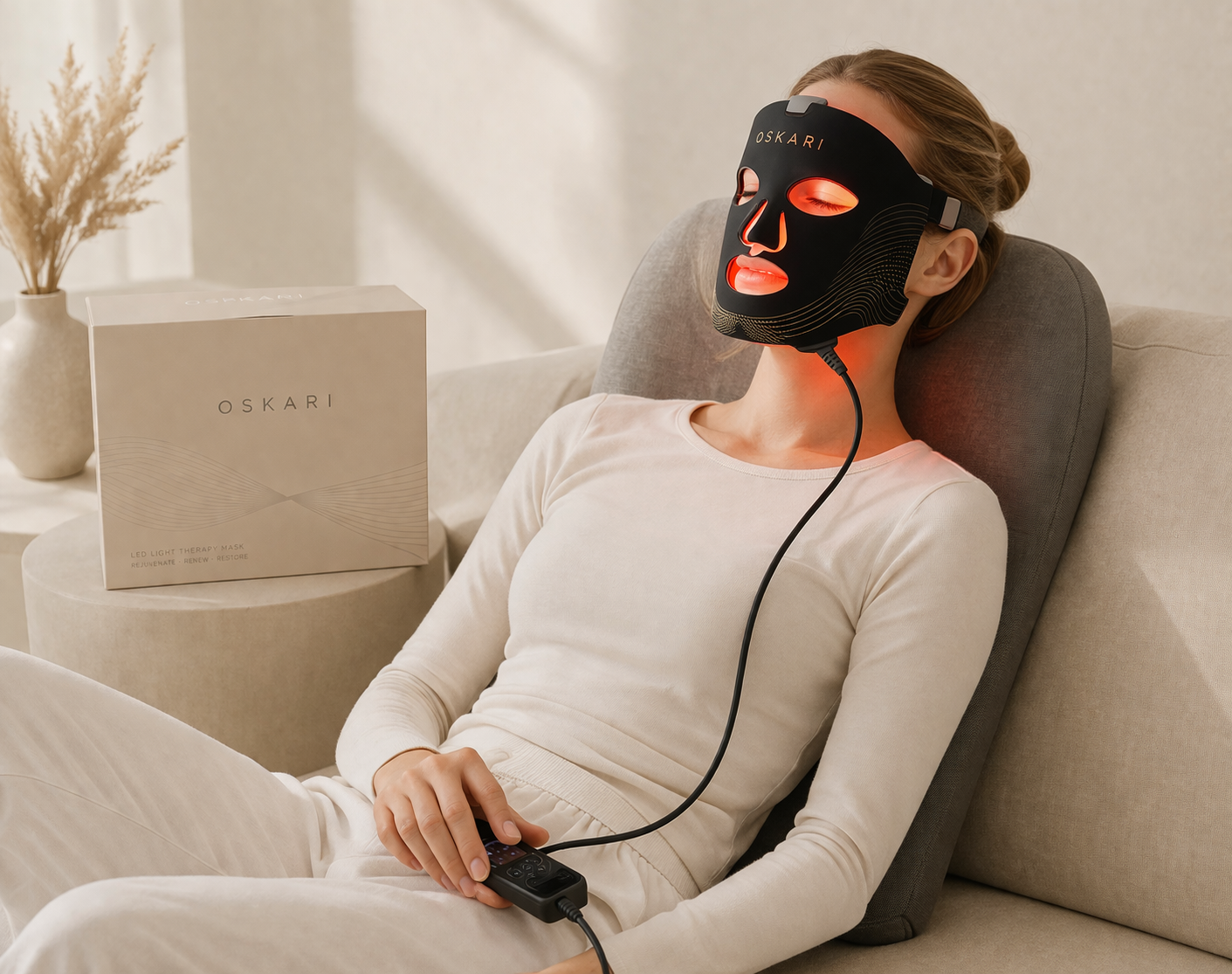 OSKARI LUMINA LED-MASK | Avancerad hudterapi