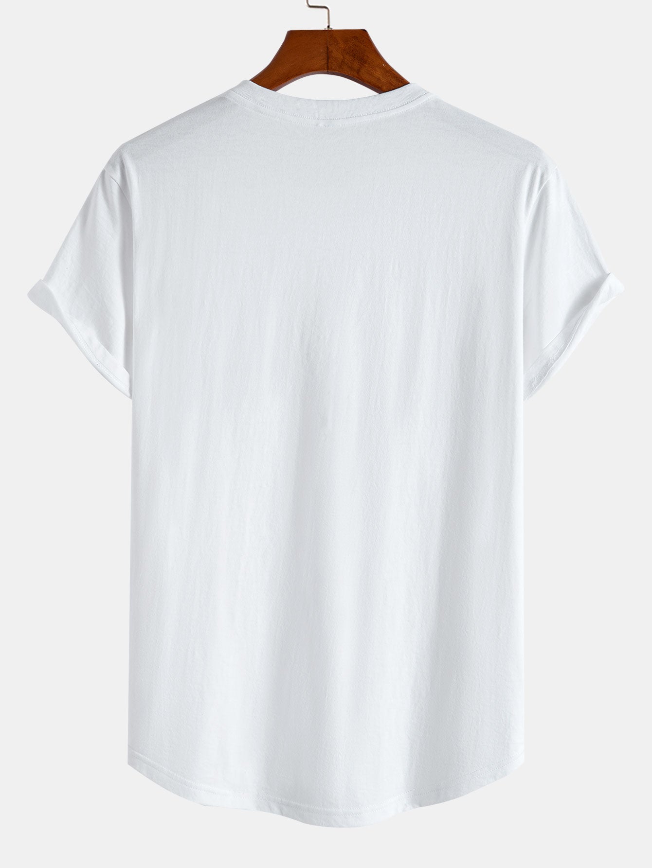 3-pack t-shirts i bomull med rundad nederkant