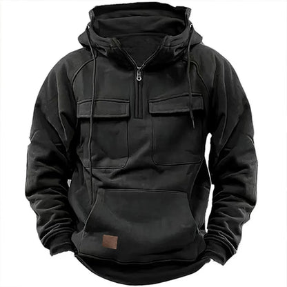 Mission Quarter-Zip-Huvtröja