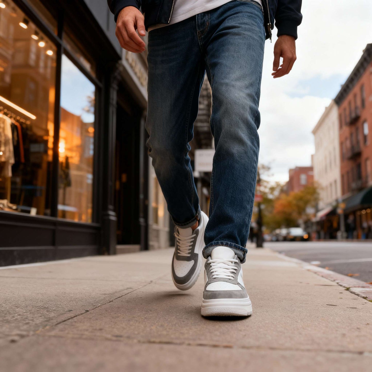 Jay Grant lädersneakers
