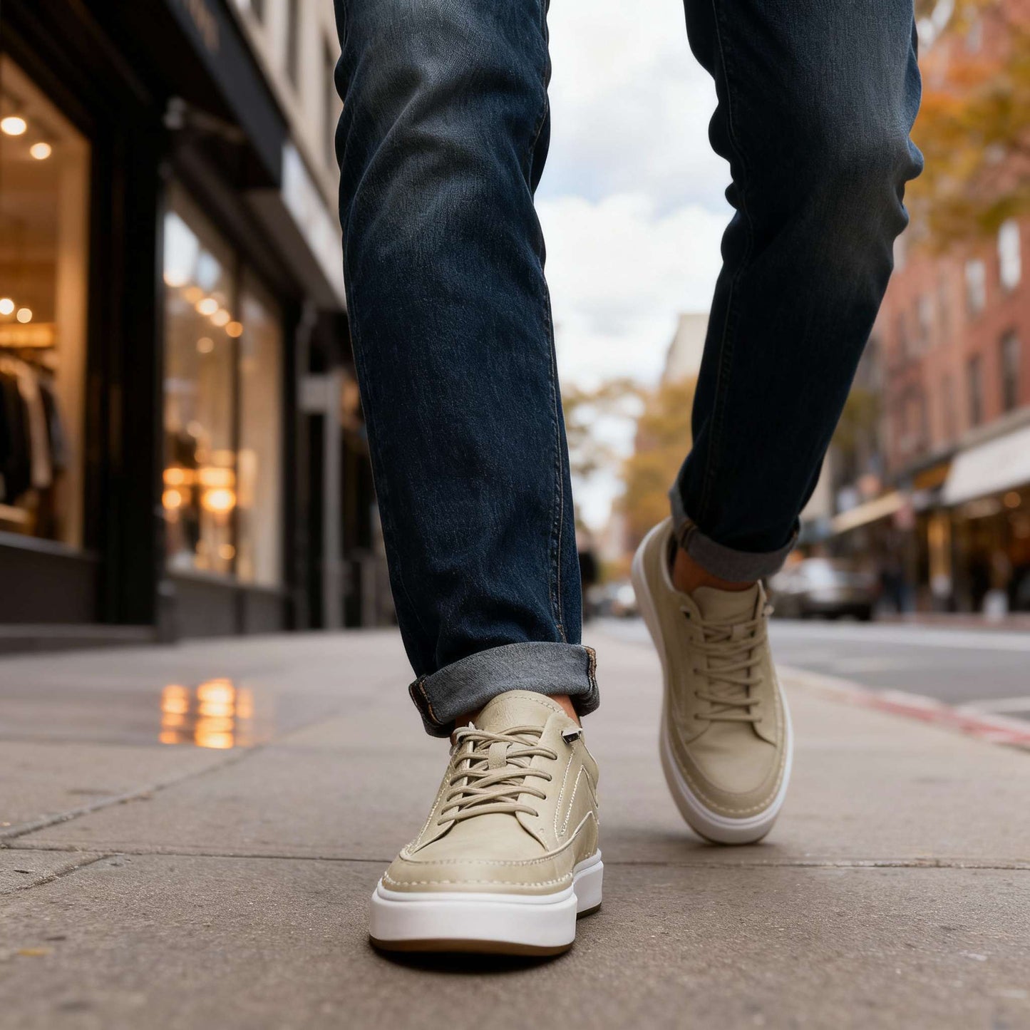 Hendrix lädersneakers