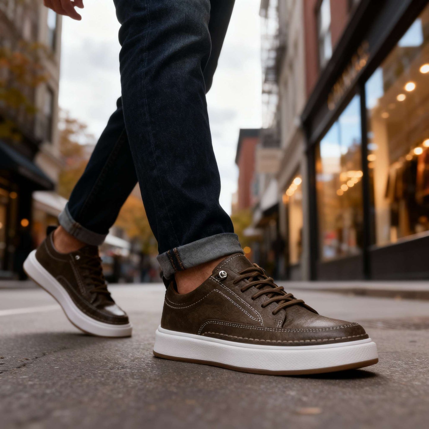 Hendrix lädersneakers