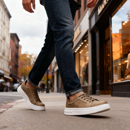 Callum Davidson lädersneakers
