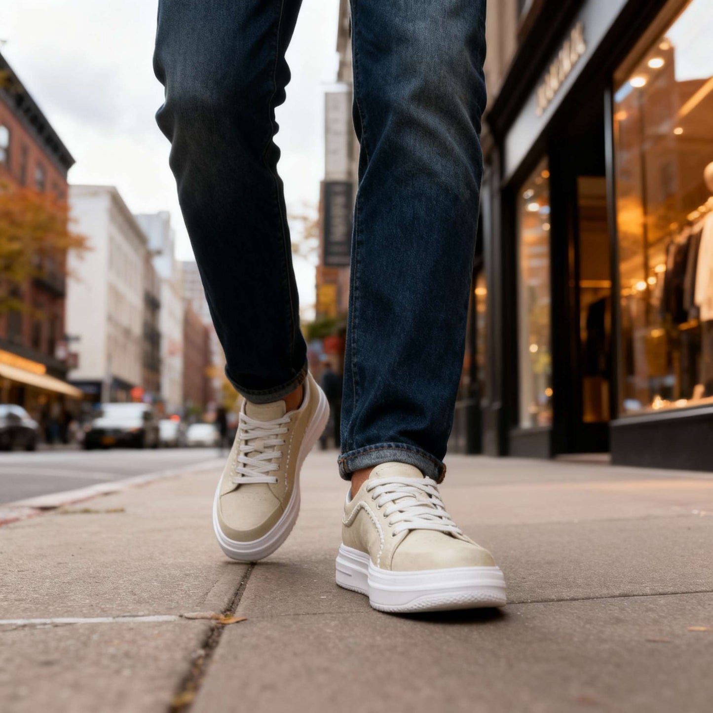 Callum Davidson lädersneakers