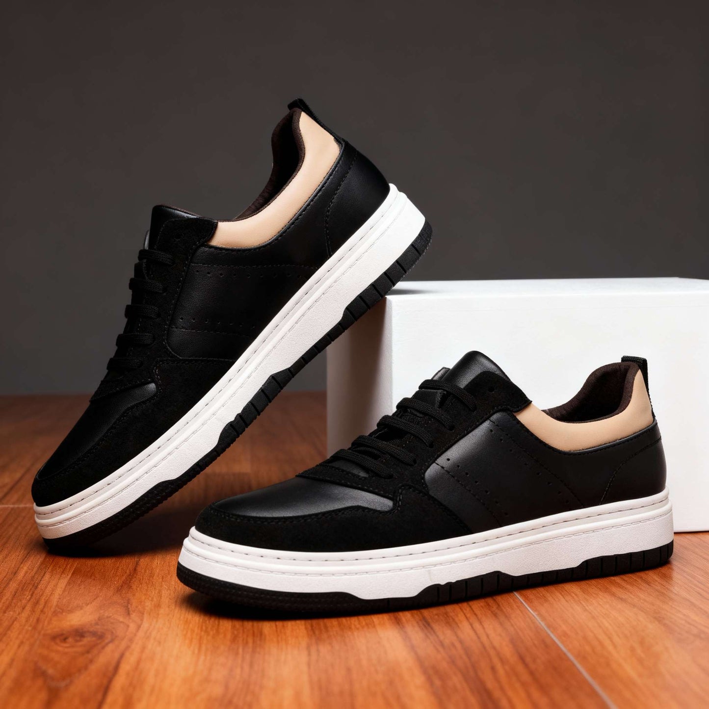 Thomas Miles lädersneakers