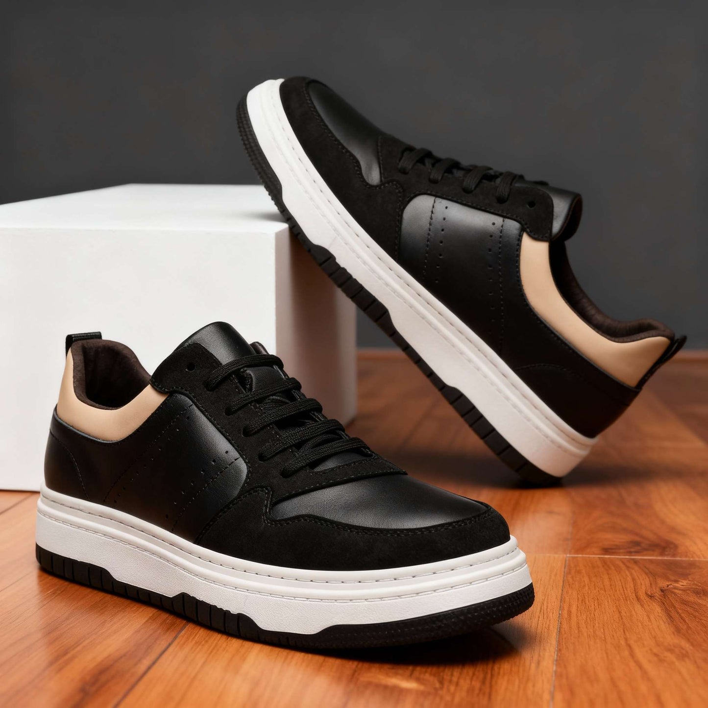 Thomas Miles lädersneakers