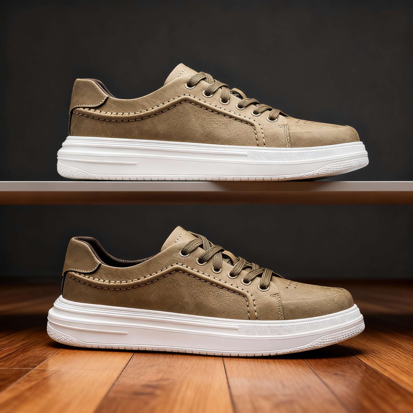 Callum Davidson lädersneakers