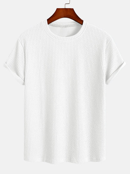 Muskelpassform Ribbad T-shirt