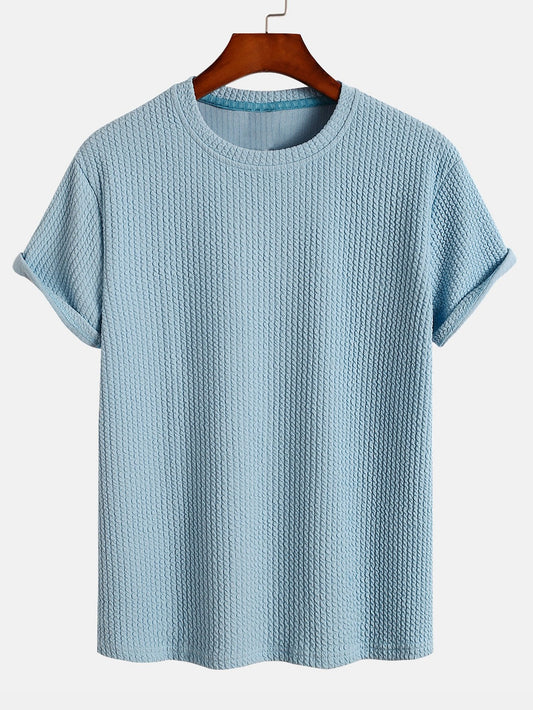 Muskelpassform Ribbad T-shirt