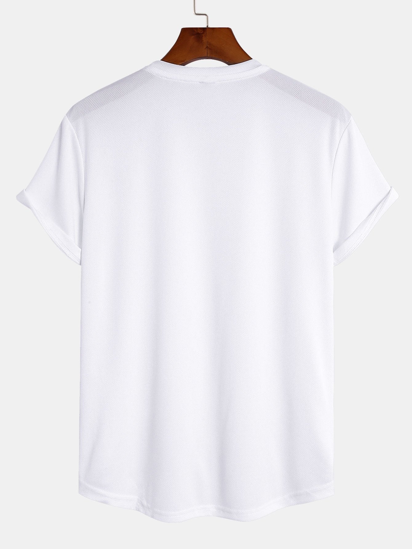 Muskelpassform Arc Hem Mesh T-shirt