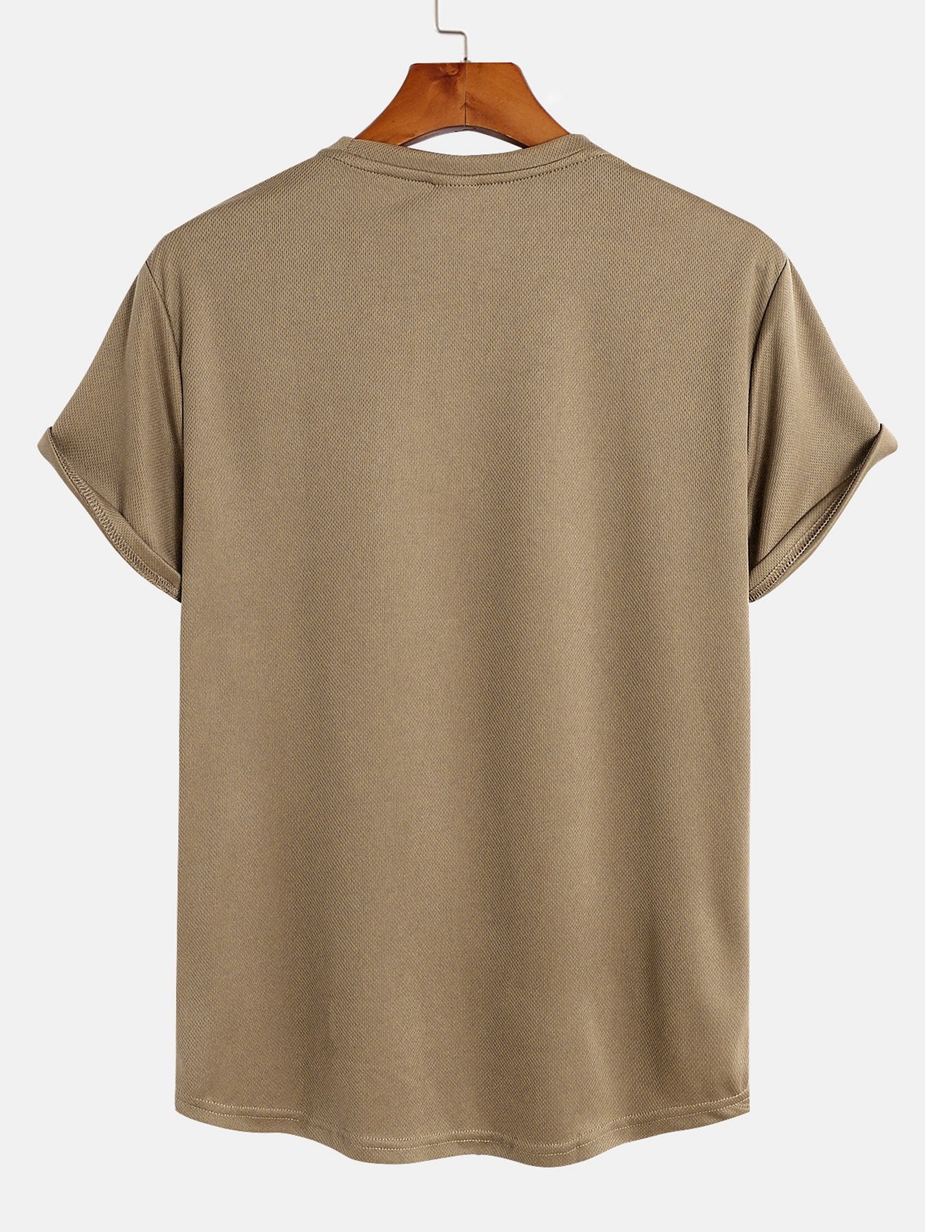 Muskelpassform Arc Hem Mesh T-shirt
