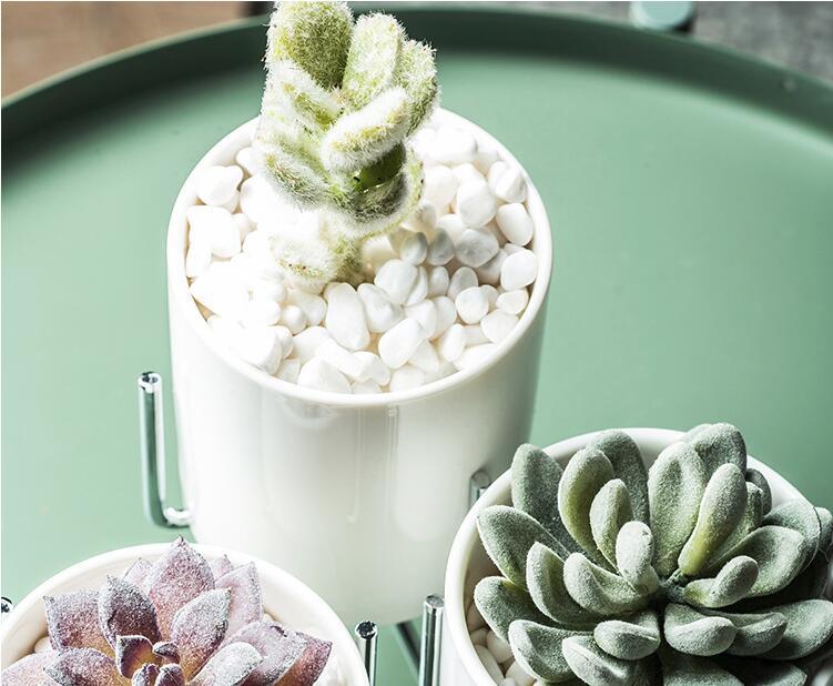 Ida - Blomkrukor i keramik med modernt ställ