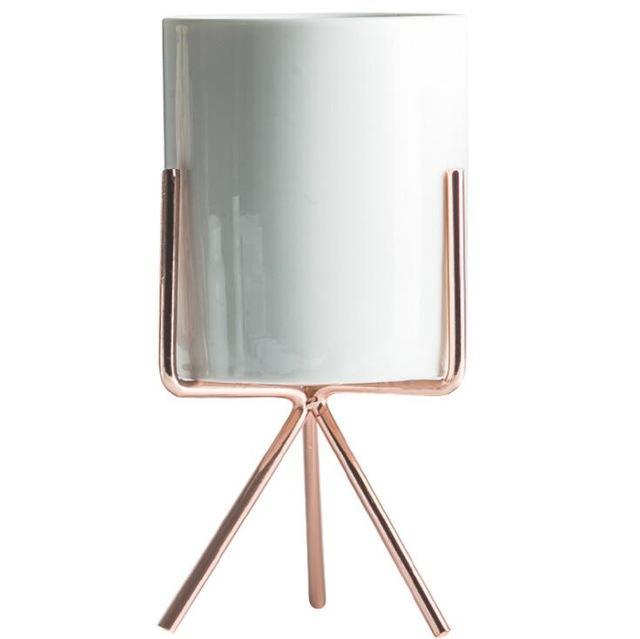 Ida - Blomkrukor i keramik med modernt ställ